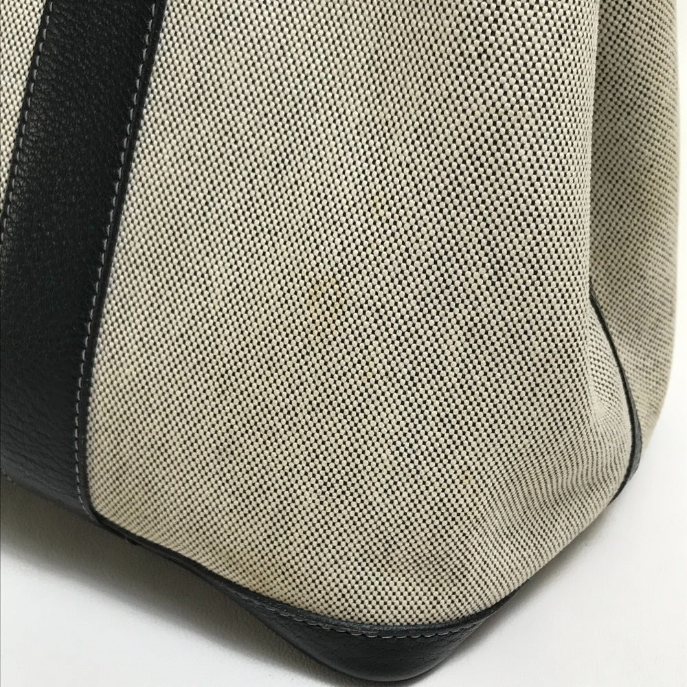 HERMES Tote Bag Toilet ash / buffle skipper Black x Natural Garden party PM Women  d