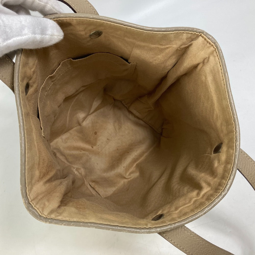 HERMES Tote Bag Leather, Polyester Yellow type Handbag Kaba Chennai PM Women  d