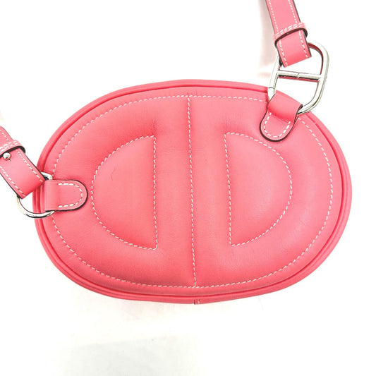 HERMES Waist bag lambskin pink In the loop Women  d