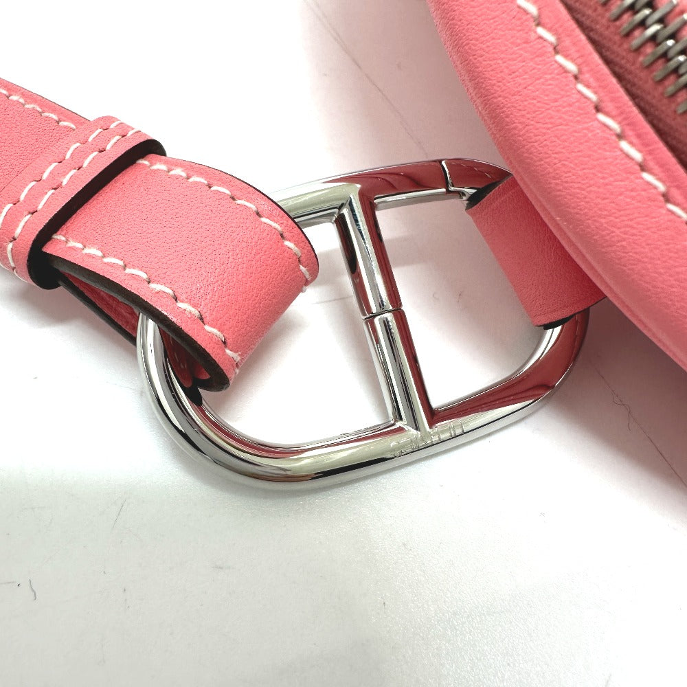 HERMES Waist bag lambskin pink In the loop Women  d