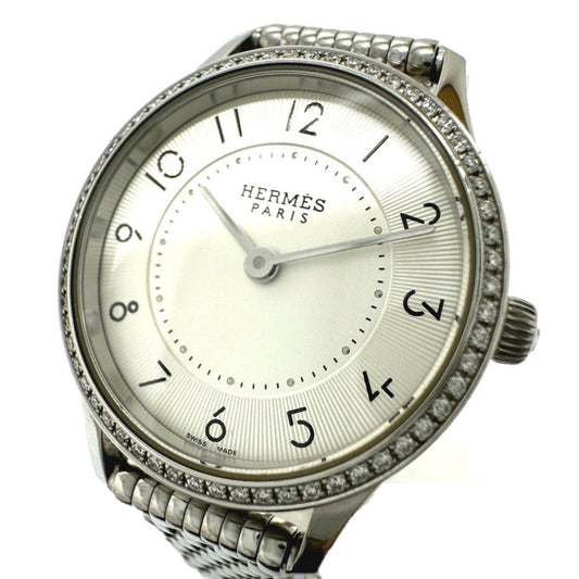 HERMES Watches Quartz CA2.130 Stainless Steel Silver Slim d'Herms white dial Women  d