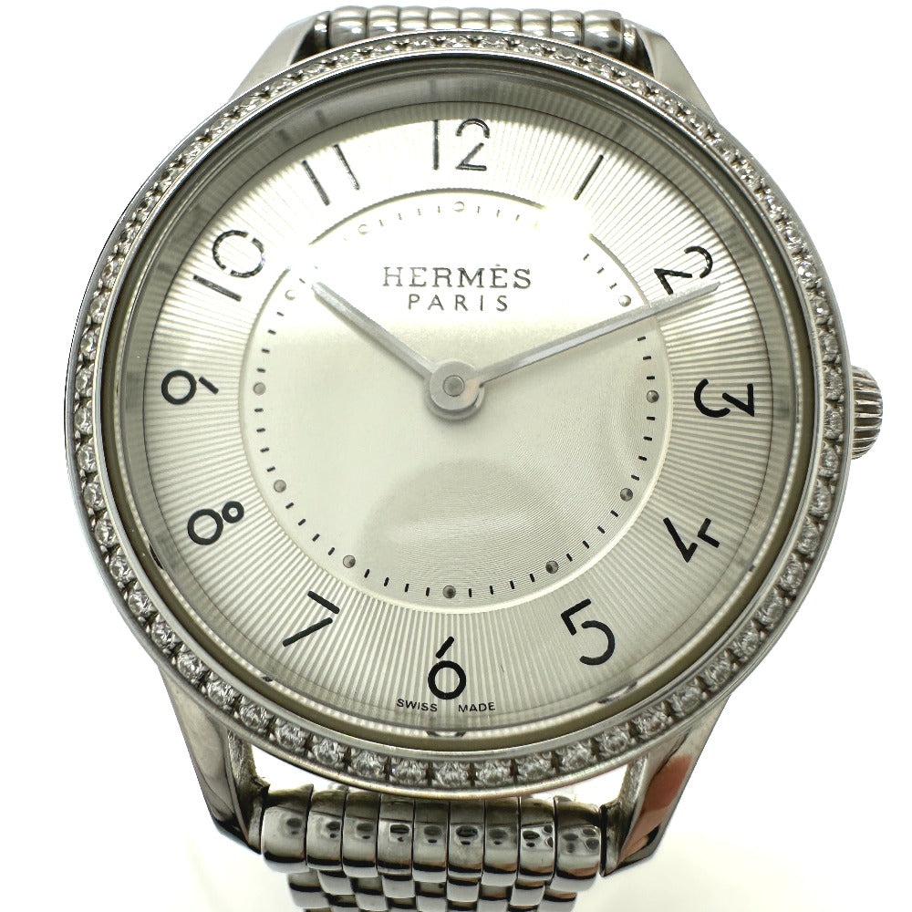 HERMES Watches Quartz CA2.130 Stainless Steel Silver Slim d'Herms white dial Women  d