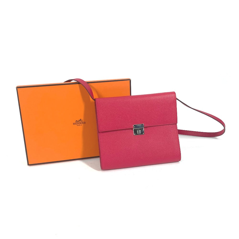 HERMES Shoulder Bag Epsom pink bag pochette Click 16 Women  d