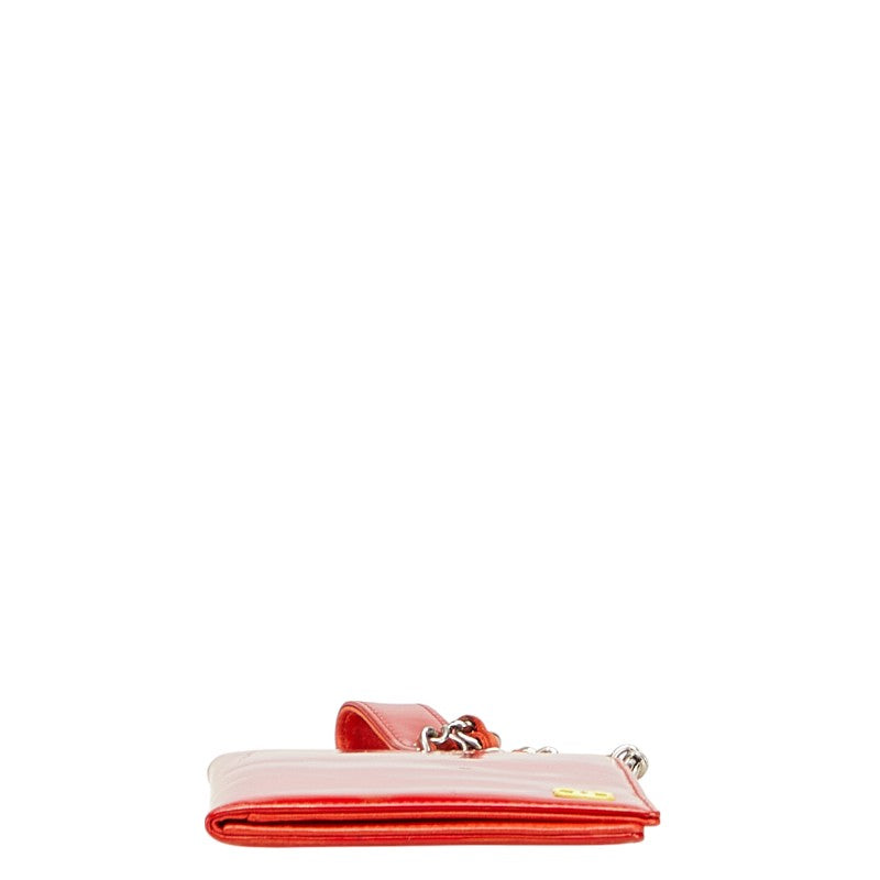 Chanel Coco Mark Patent Leather Card Case