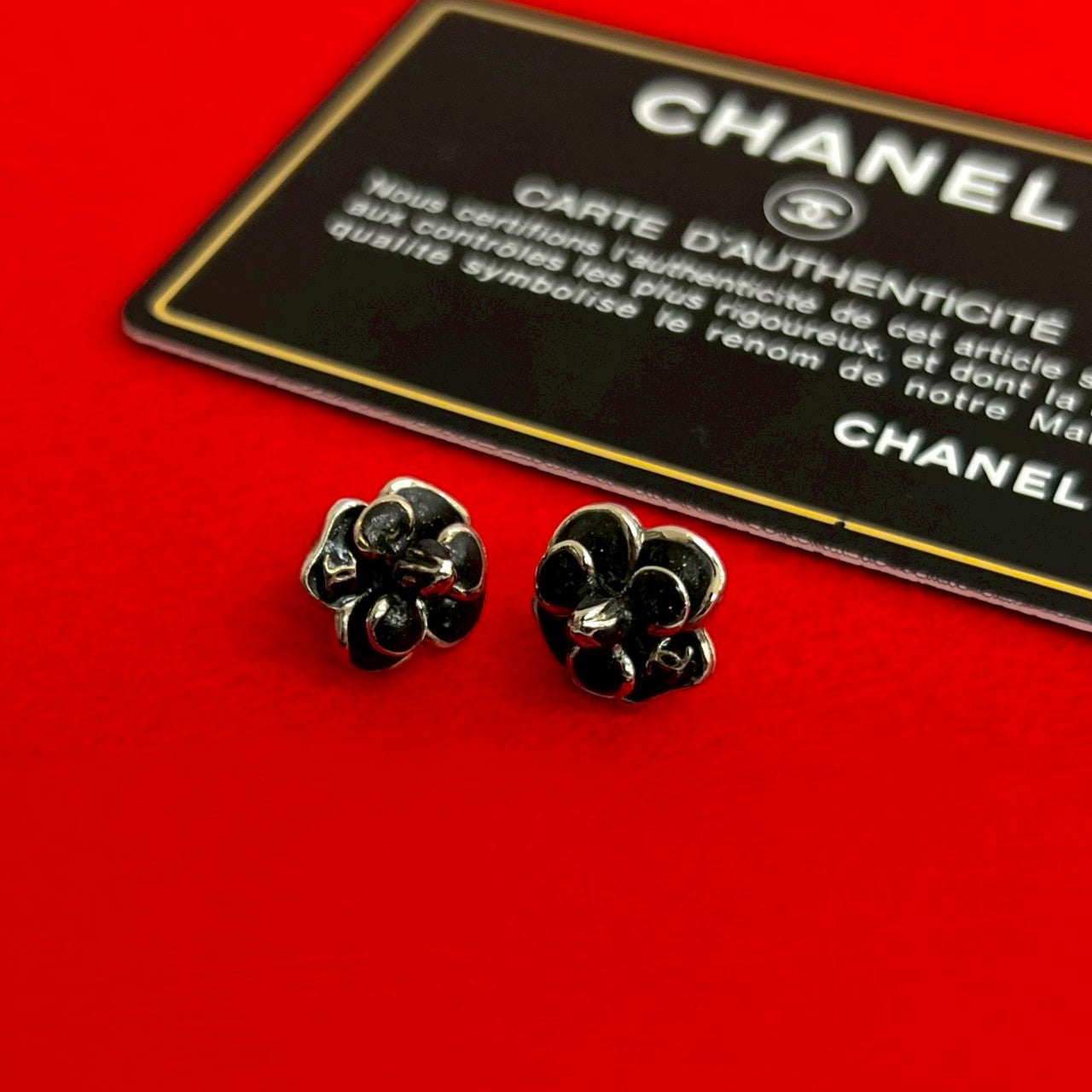 Chanel Camellia Earrings