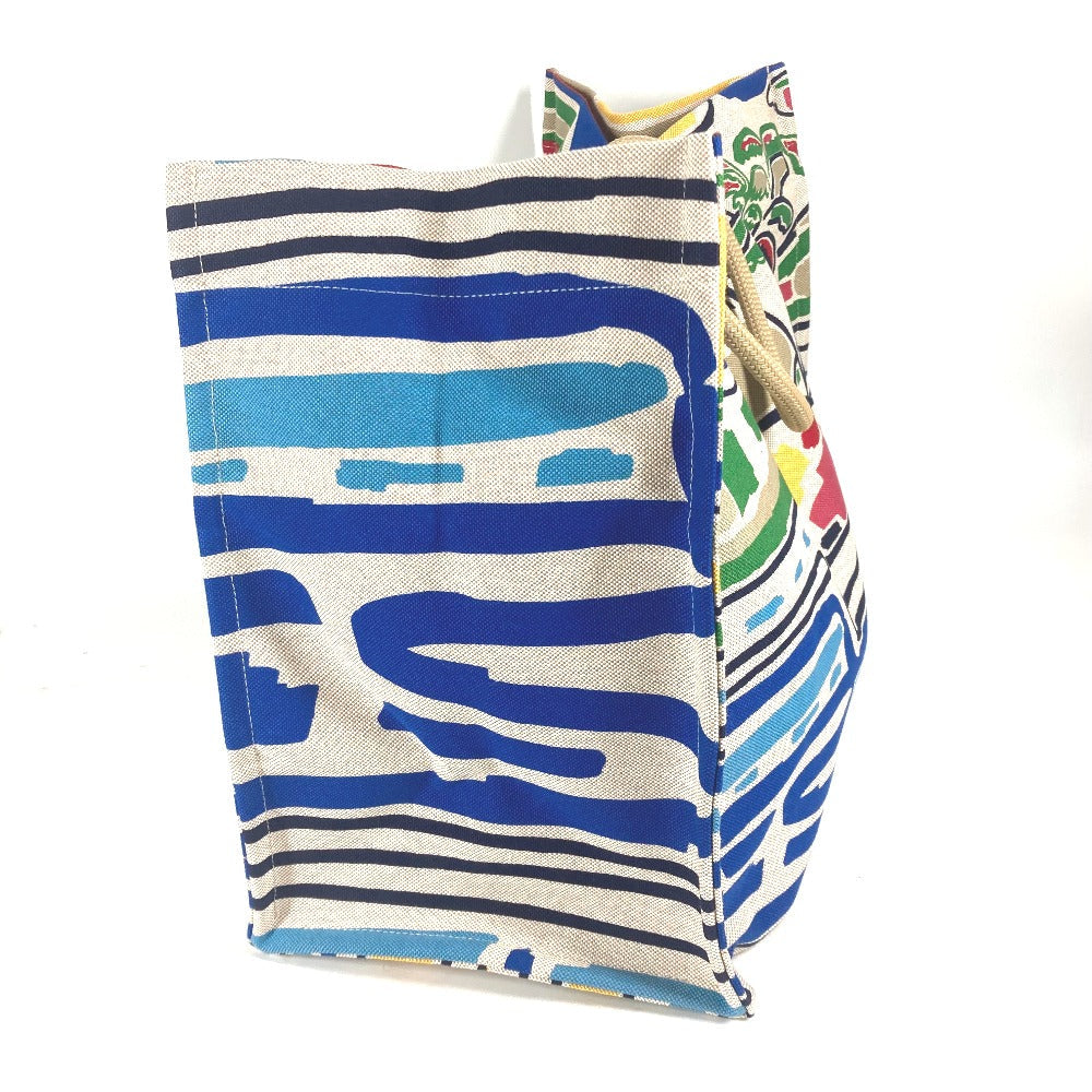HERMES Shoulder Bag canvas multicolor beach bag bag Farniente Women  d