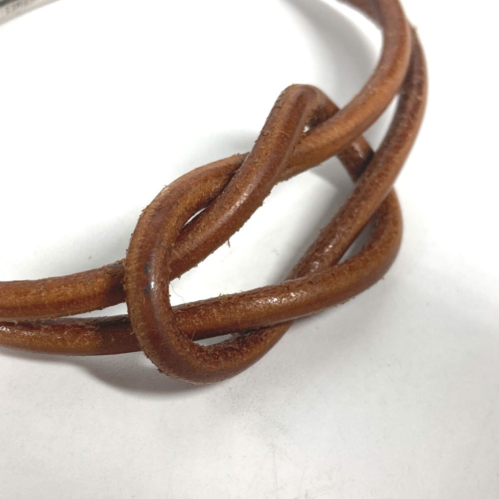 HERMES bracelet leather Brown Herculed unisex(Unisex)  d
