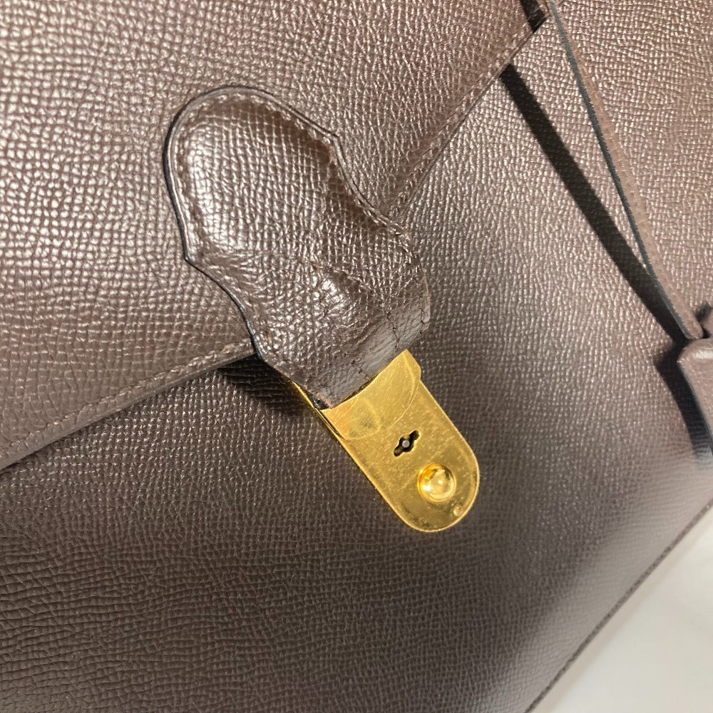 HERMES Business bag leather Brown Briefcase Terrill mens  d