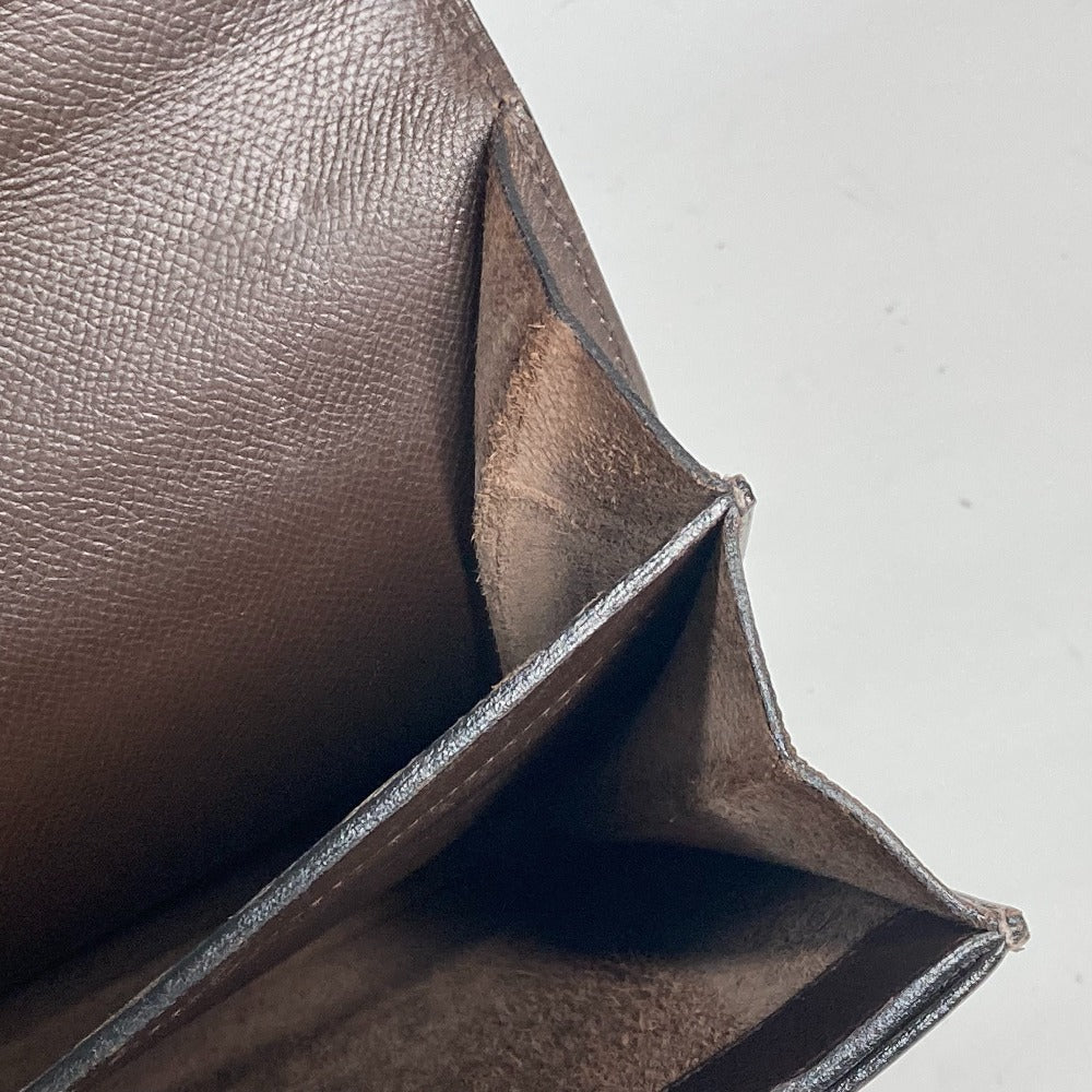 HERMES Business bag leather Brown Briefcase Terrill mens  d