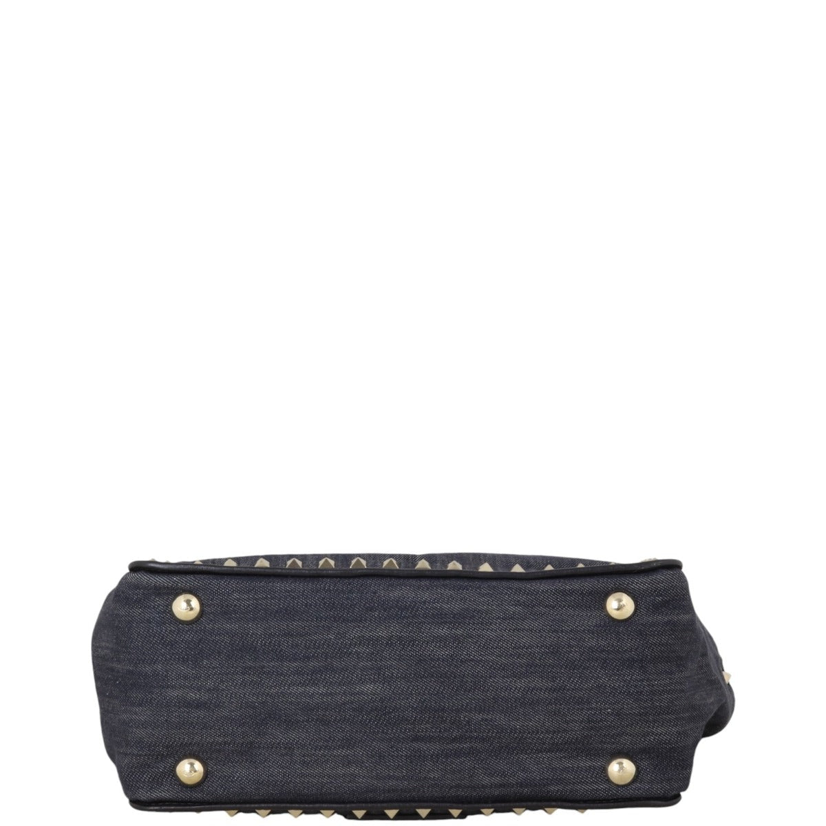 Valentino Rockstud Denim Tote Small