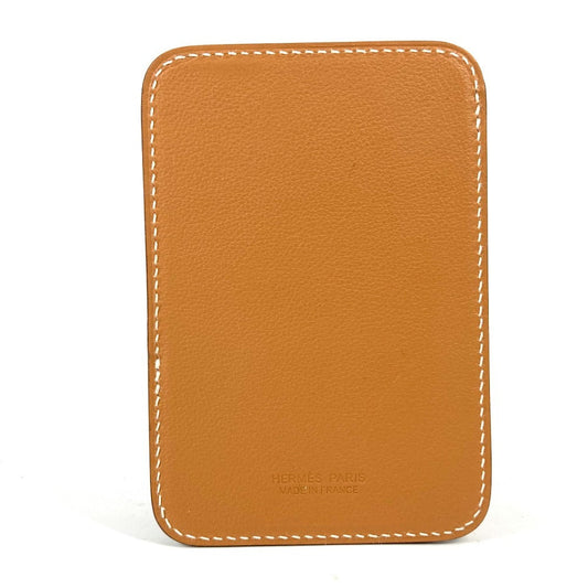 HERMES Card Case leather Brown Card Case ?MagSafe? Eman “Cheval”