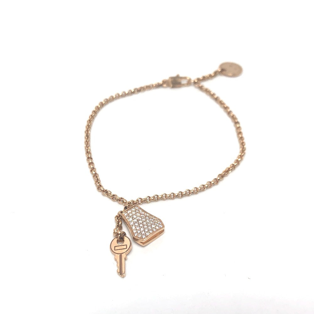 HERMES bracelet 18K Pink Gold gold K18PG Kelly Clochette Women  d