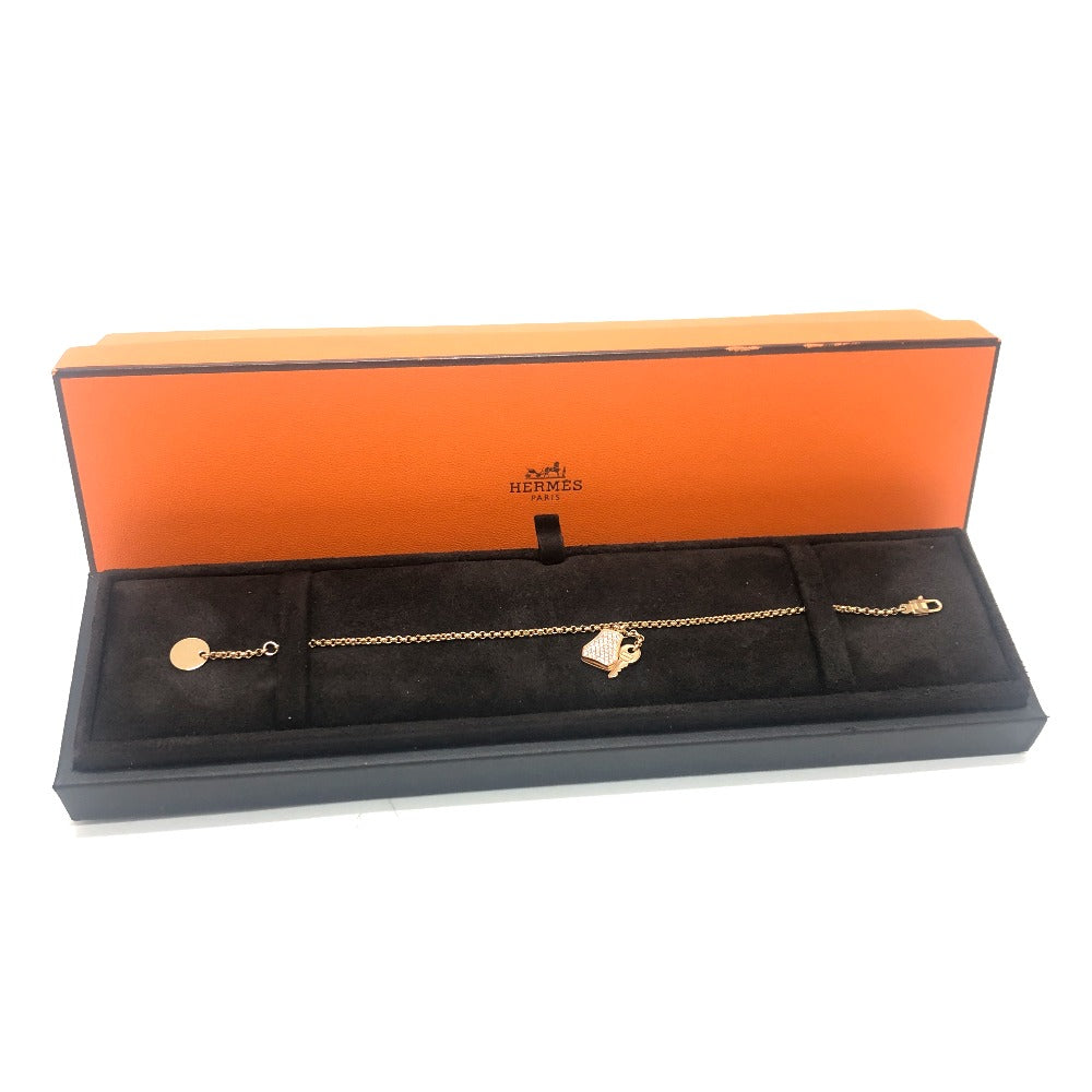 HERMES bracelet 18K Pink Gold gold K18PG Kelly Clochette Women  d