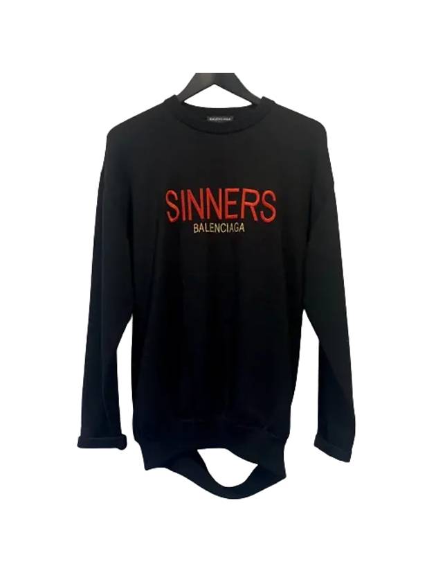 Luxury Balenciaga Trending 2025 Logo Sweatshirt Black