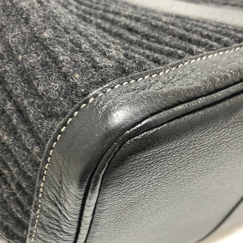 HERMES Tote Bag Felt leather gray Garden party PM Women  d