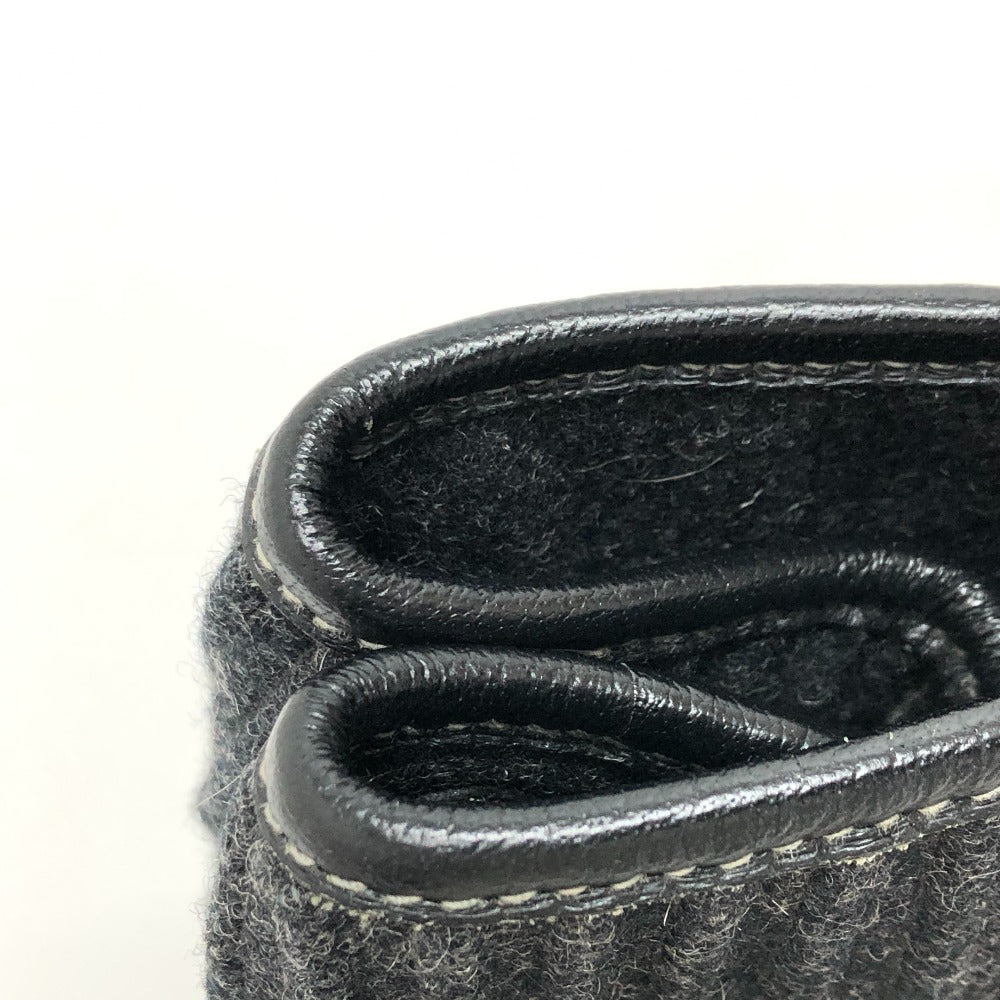 HERMES Tote Bag Felt leather gray Garden party PM Women  d