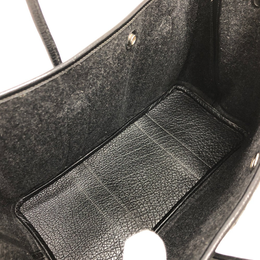 HERMES Tote Bag Felt leather gray Garden party PM Women  d