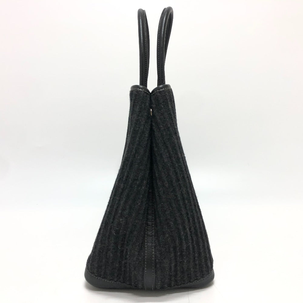 HERMES Tote Bag Felt leather gray Garden party PM Women  d