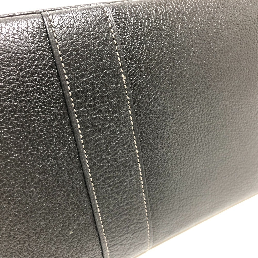HERMES Tote Bag Felt leather gray Garden party PM Women  d