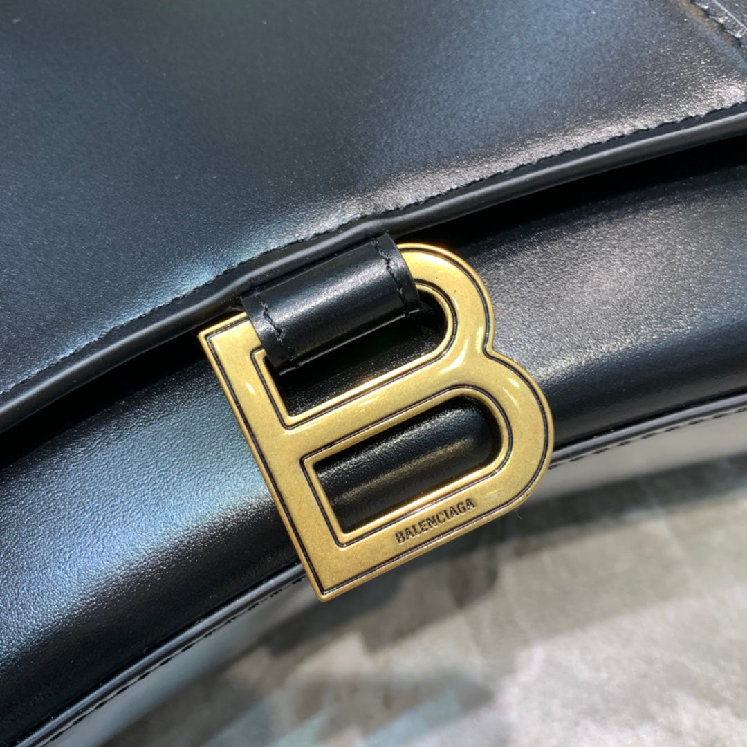 Top Quality Hourglass Handbag In Black, For Women,  Bags 9.8in/25cm