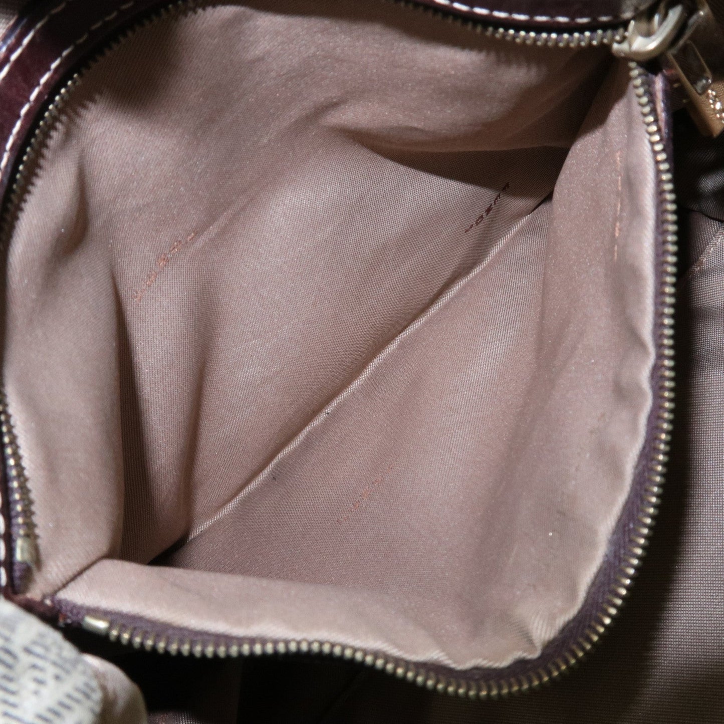 FENDI Mamma Baguette Micro FF Canvas Shoulder Bag Gray 8BR001  d