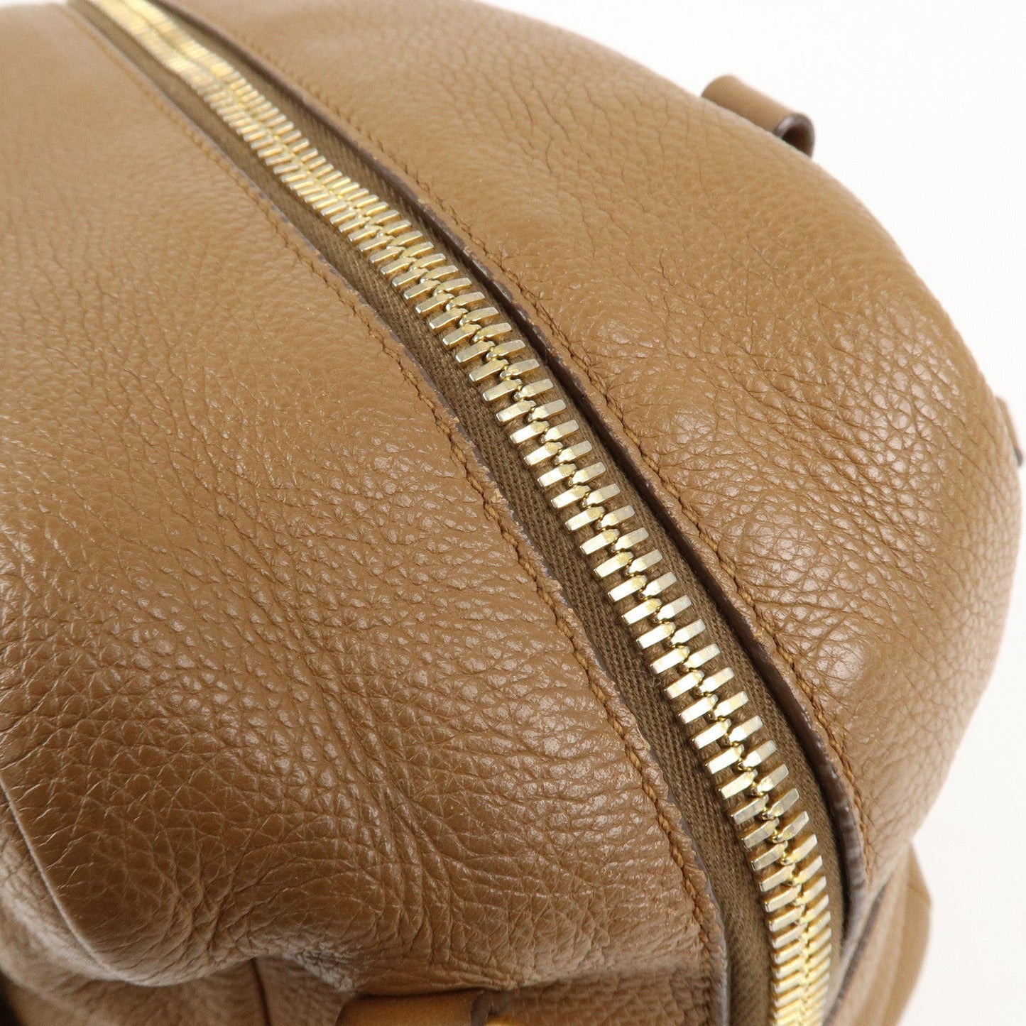 PRADA Leather 2Way Bag Hand Bag Shoulder Bag Brown 1BB091  d