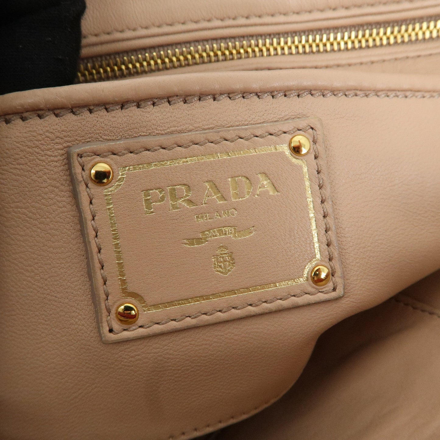PRADA Leather Clutch Bag Red  d