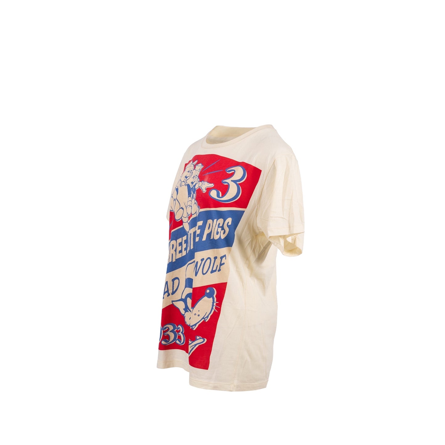 Gucci Size XS ?Whale Three Little Pigs? Print T-shirt White/Multicolour