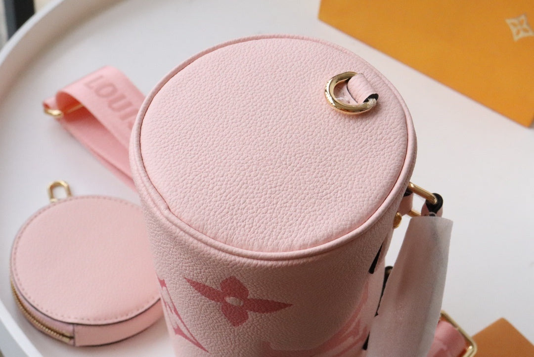 Top Quality Papillon BB Monogram Empreinte Bouton De Rose Pink For Women, Womens Handbags, Shoulder And Crossbody Bags 7.9in/20cm Top Quality M45707