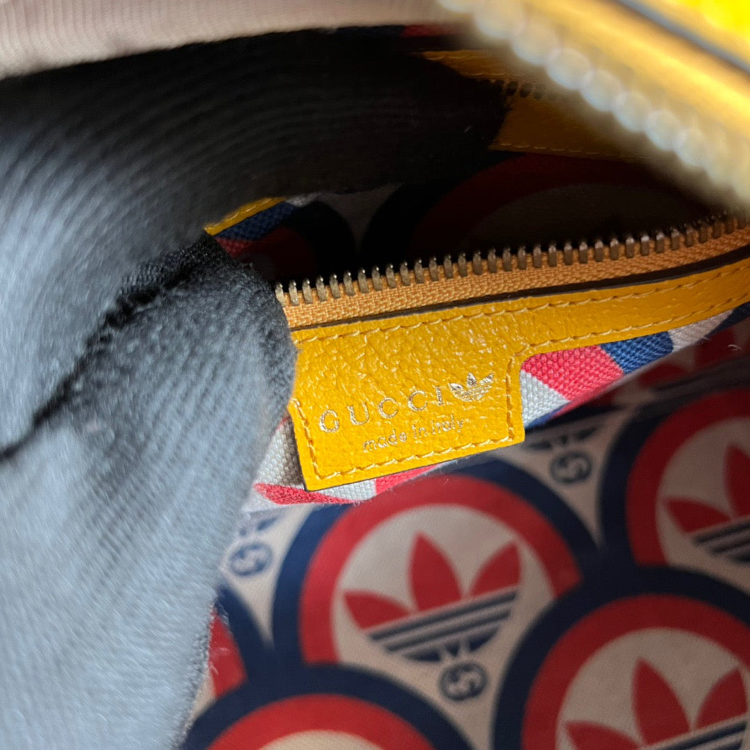 gg x Adidas Mini Duffle Bag Yellow For Women, Women’s Bags 12in/32cm gg