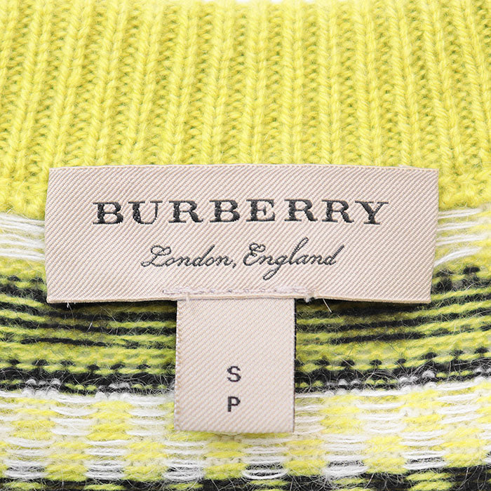 Burberry Crazy Pattern Cashmere Blend Sweater
