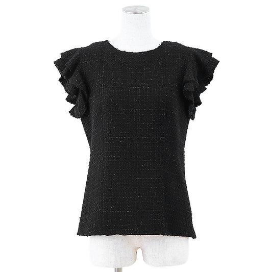 Chanel P38974 Tweed Wool Blend Top