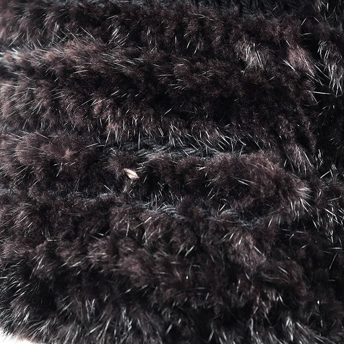 Yves Saint Laurent rive gauche Fox Mink Wool Knit Vest