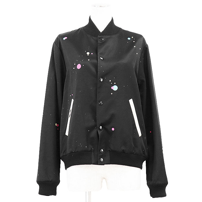 Saint Laurent Paris Rayon Cotton Stadium Jacket