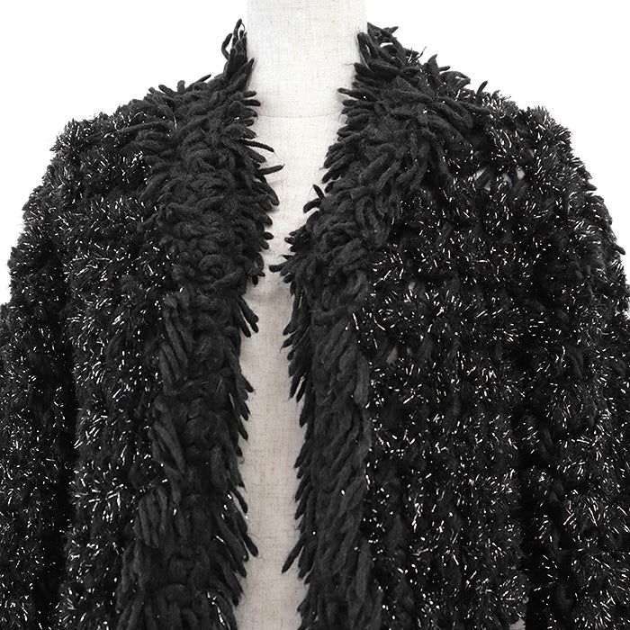 Chanel Alpaca Mohair Knit Fringe Jacket