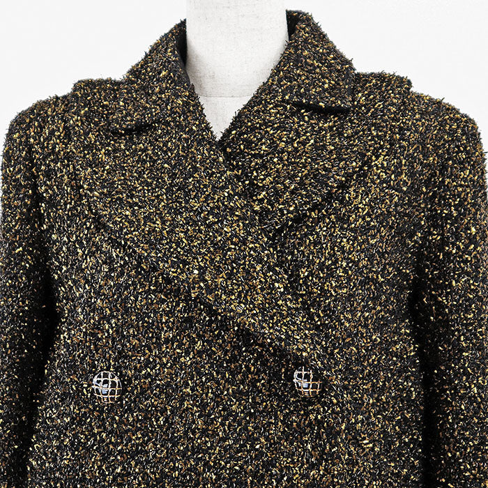 Chanel Métiers d’Art Paris-Egypte Metallic Tweed Coat