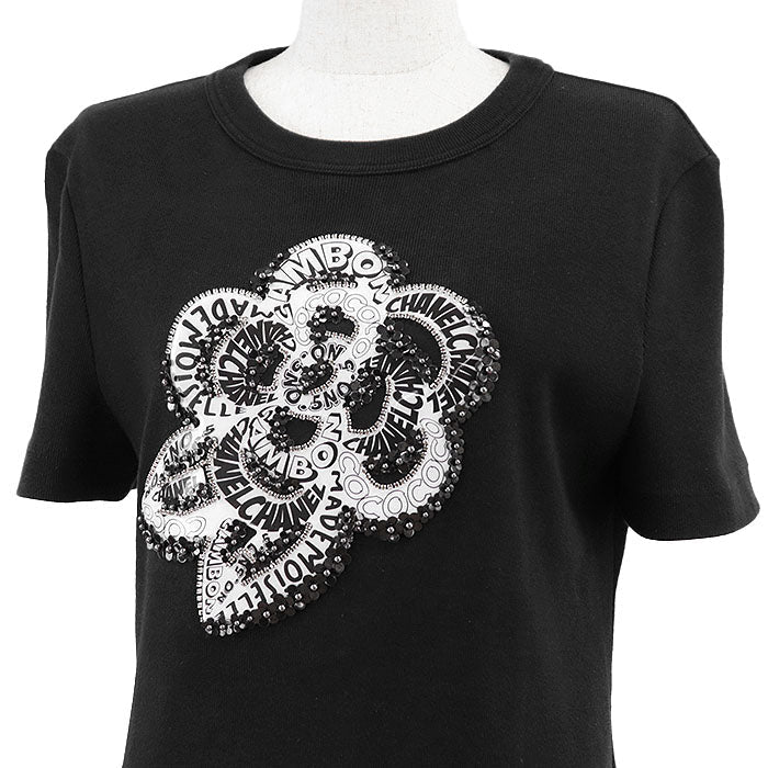 Chanel CAMBON No.5 COCO Mark Camellia Cotton T-shirt