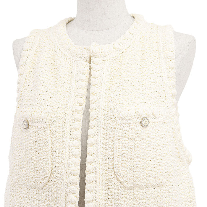 Chanel P72795 Cotton Nylon Knit Vest