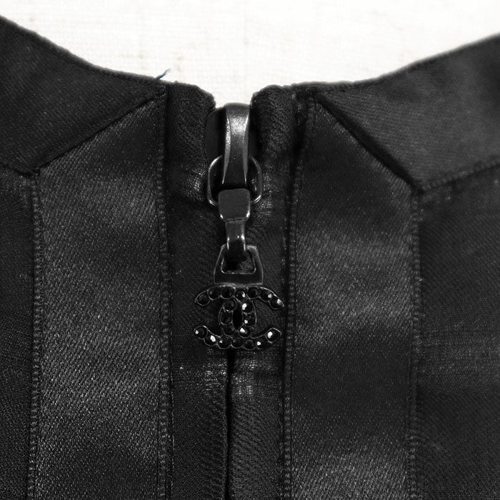 Chanel 09P P35576 100% Silk Check Jacket