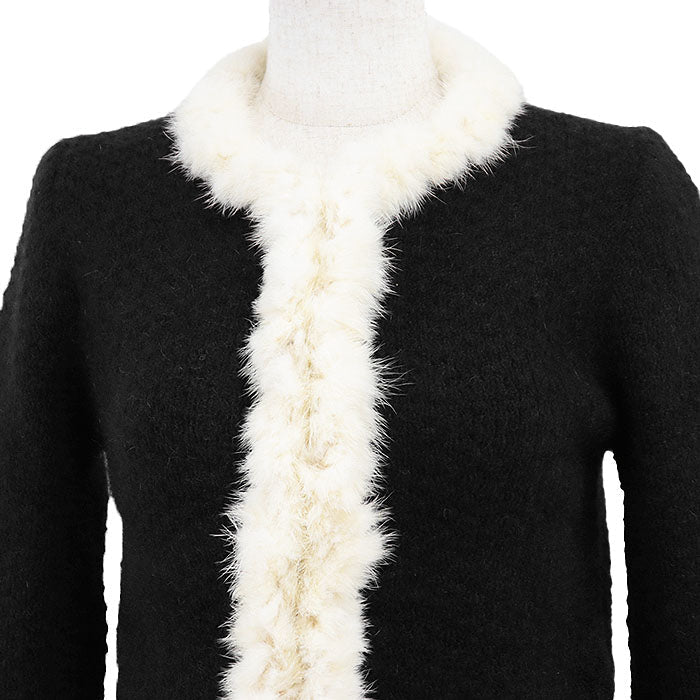 Chanel Mohair Blend Knit Cardigan Jacket