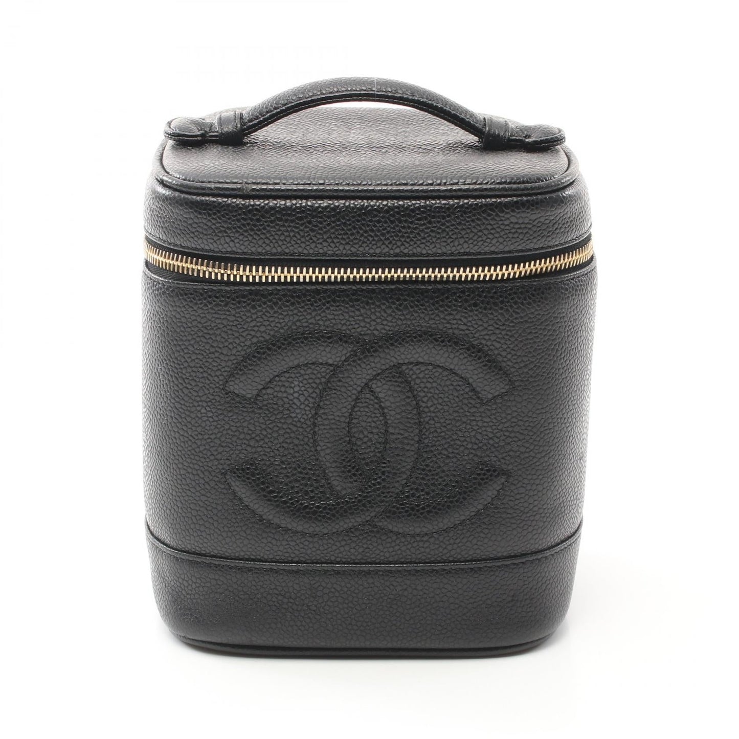 Chanel Coco Mark Leather Handbag Black A01998