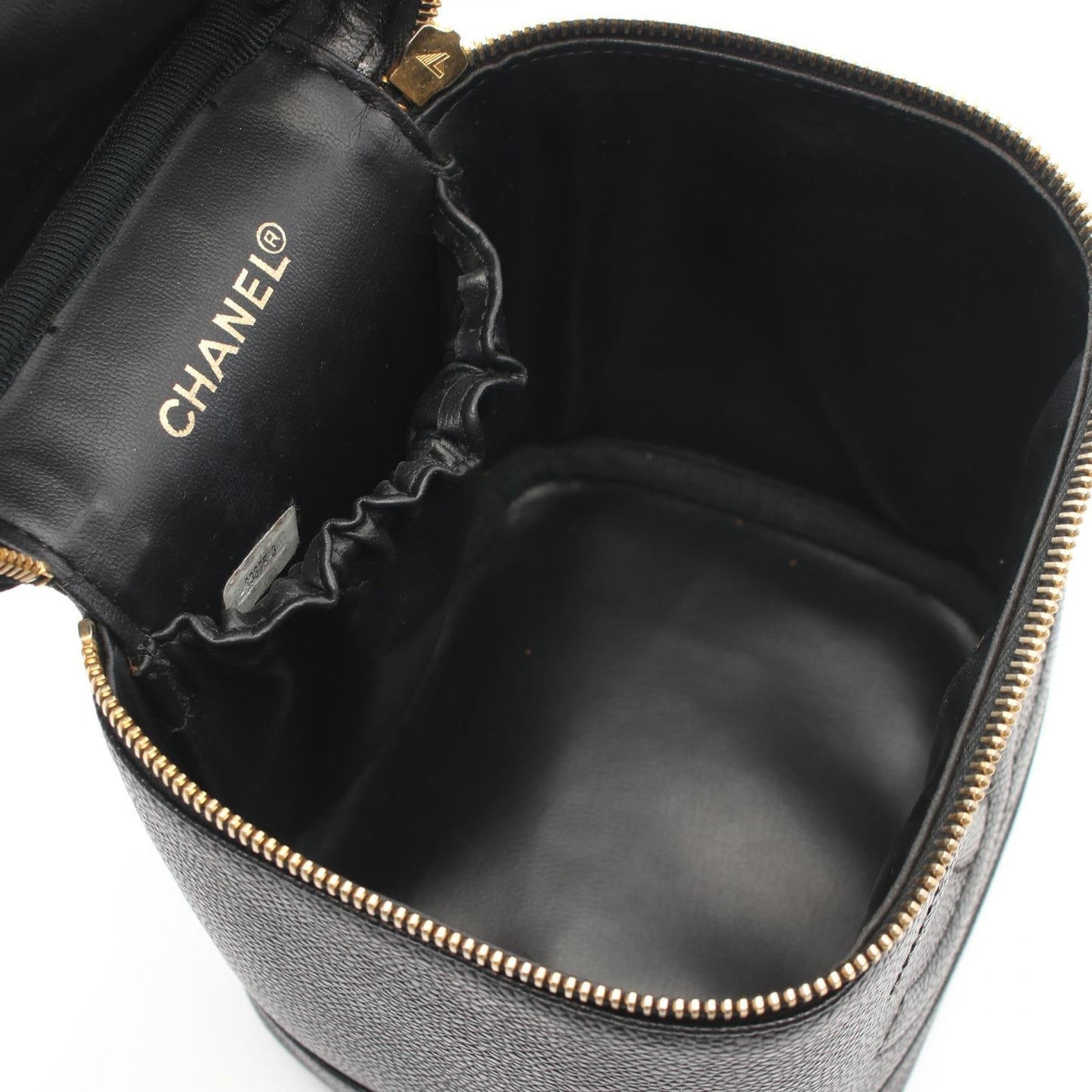 Chanel Coco Mark Leather Handbag Black A01998
