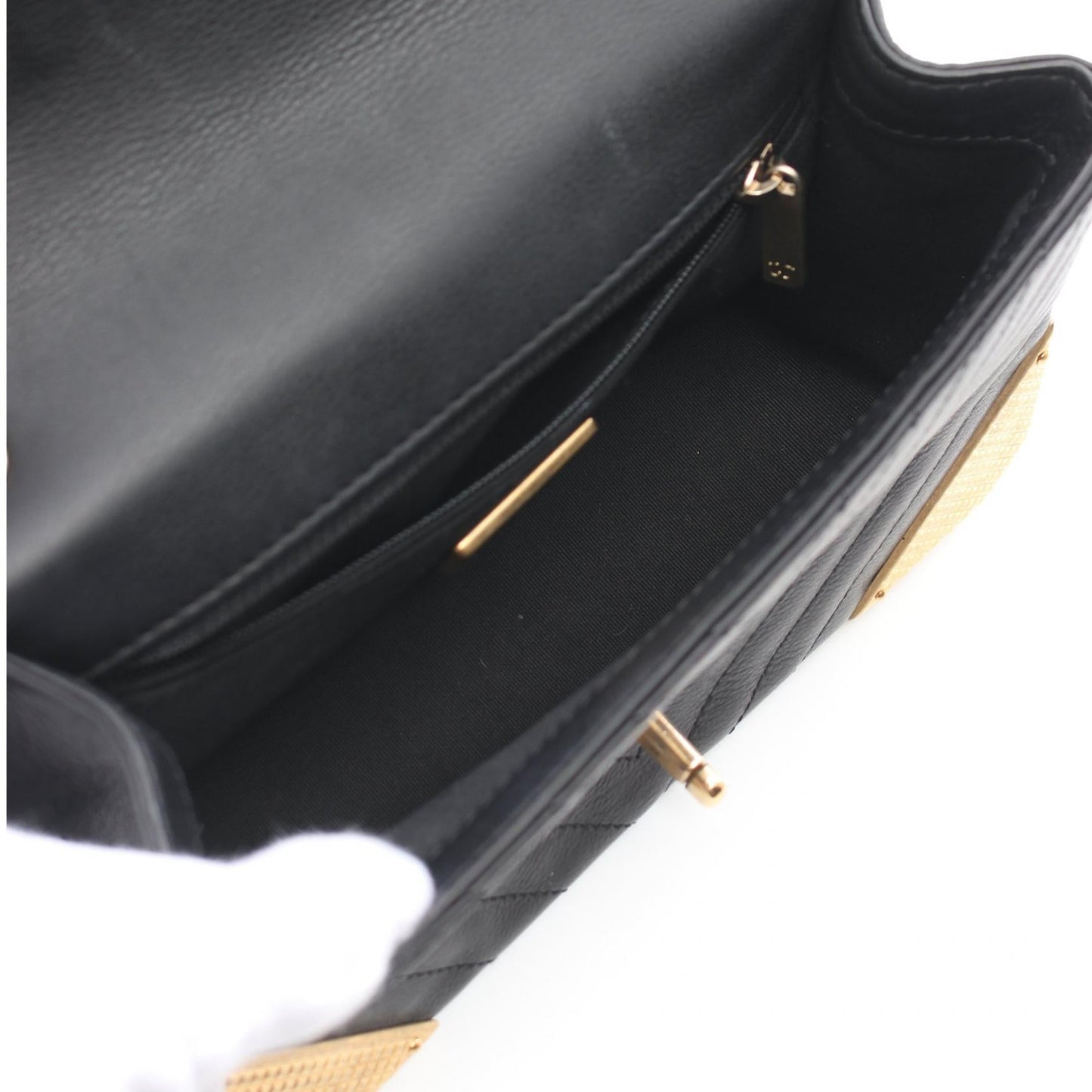 Chanel V Stitch Lambskin Shoulder Bag