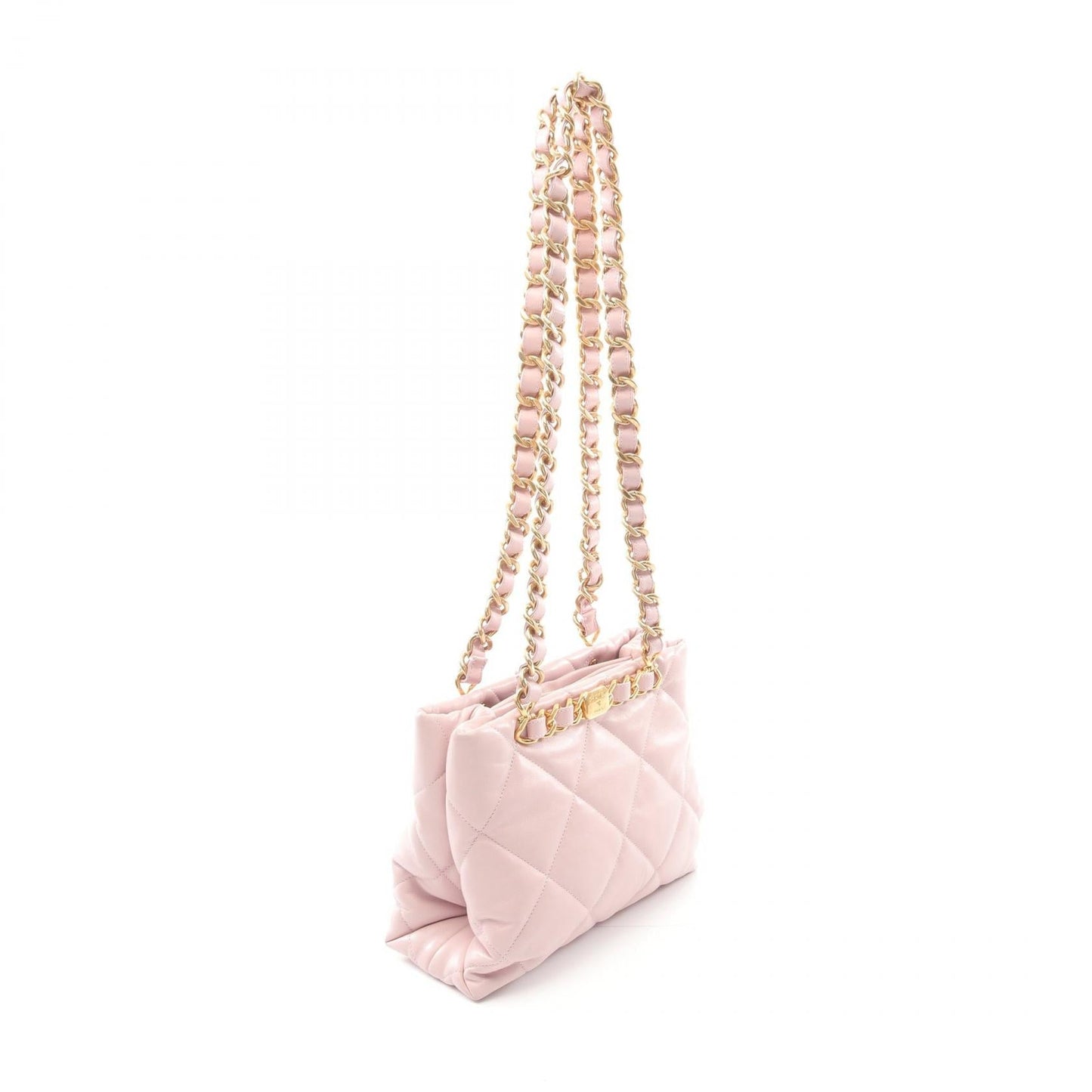 Chanel Matelasse Small Shopping Tote Bag Lambskin Tote Bag