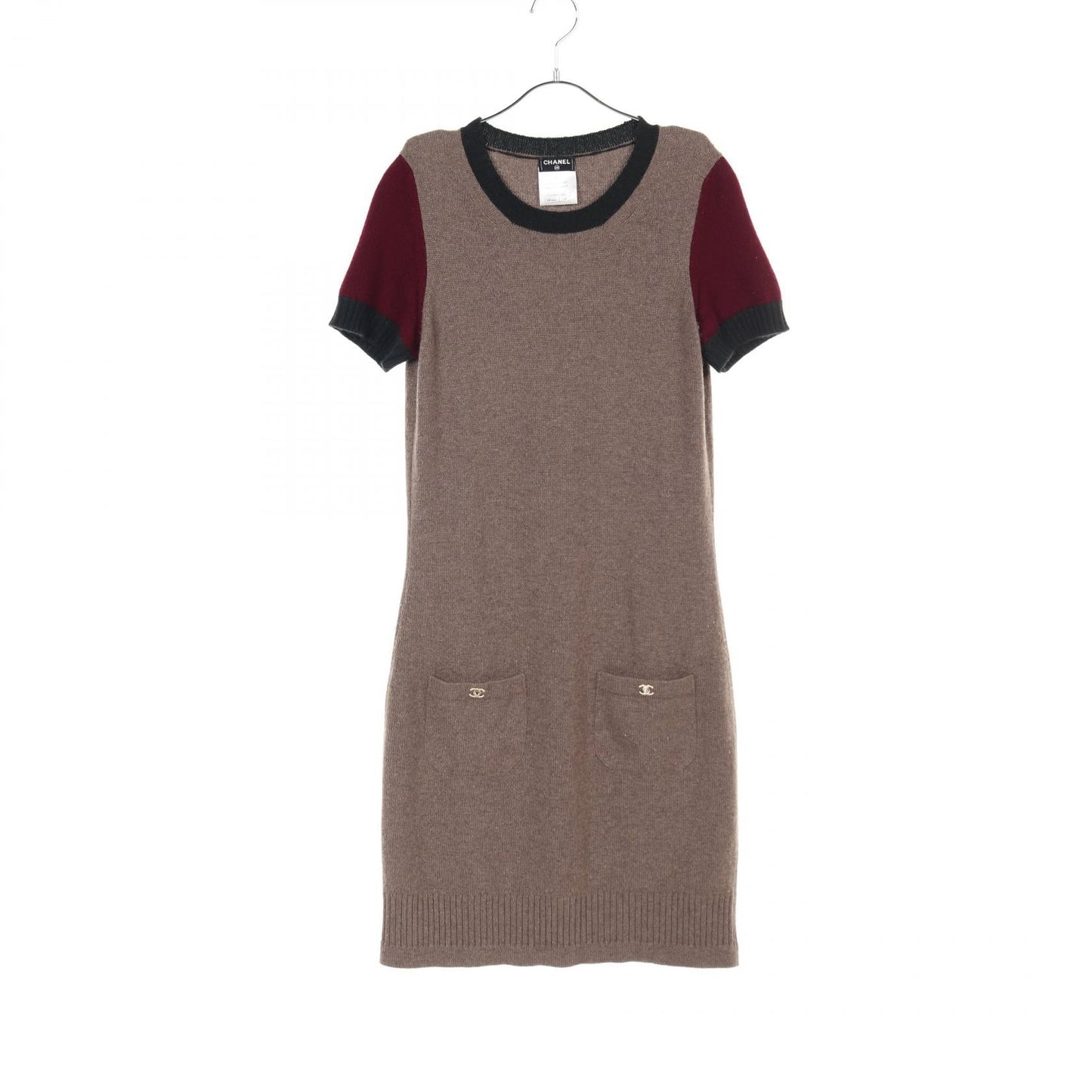 Chanel Coco Mark Turnlock Cashmere Dress