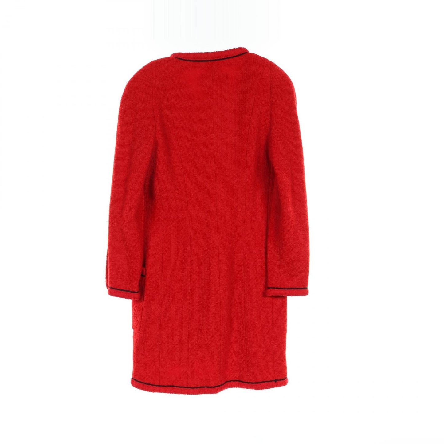 Chanel Coco Mark Button Wool Nylon Outerwear