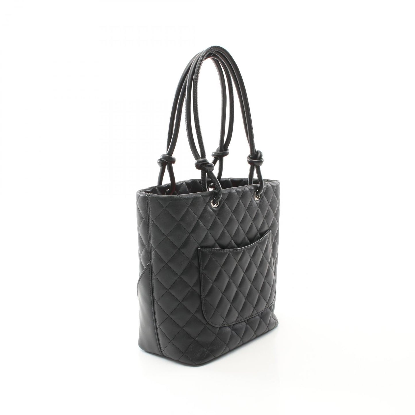 Chanel Cambon Line Leather Patent Leather Tote Bag