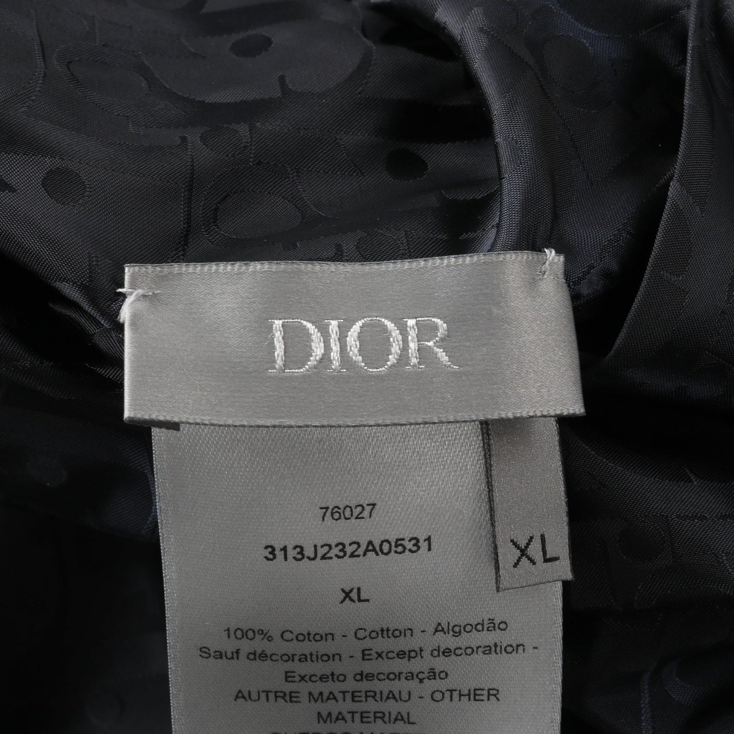 Dior Homme Oblique Cotton Nylon Hoodie