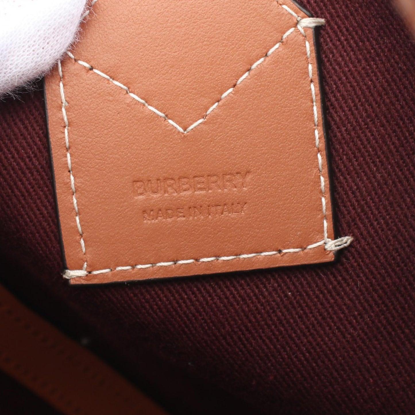 Burberry Mini London   Check Canvas Leather 2way Tote Bag