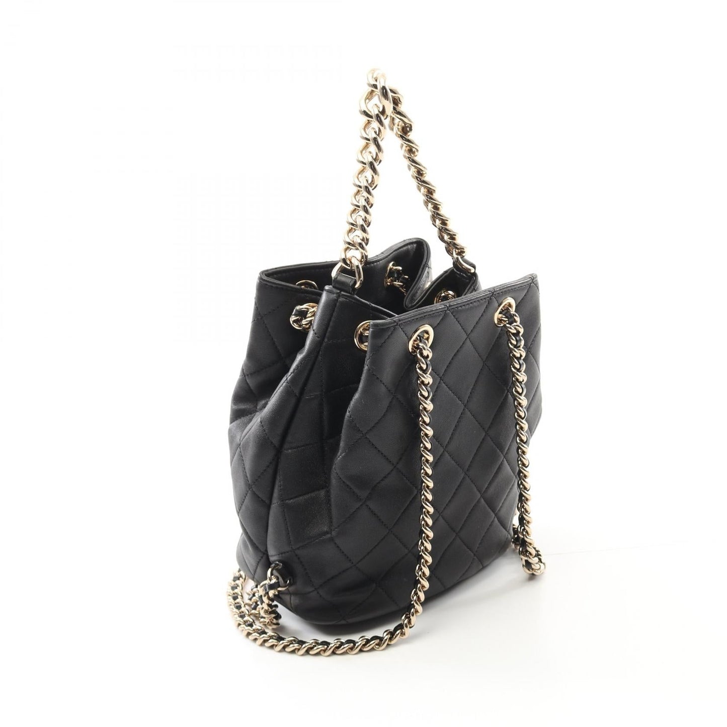 Chanel Matelasse Studs Coco Mark Leather Backpack